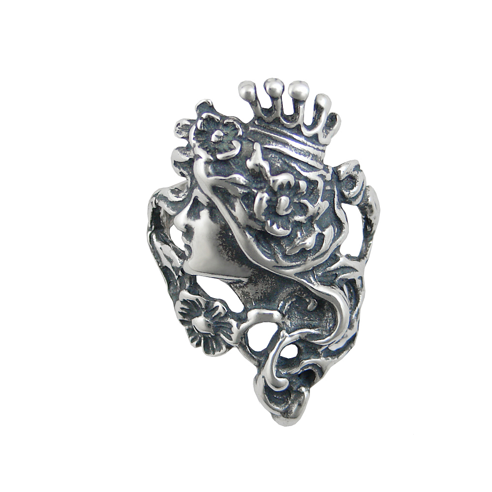 Sterling Silver Fairy Queen Ring Size 9