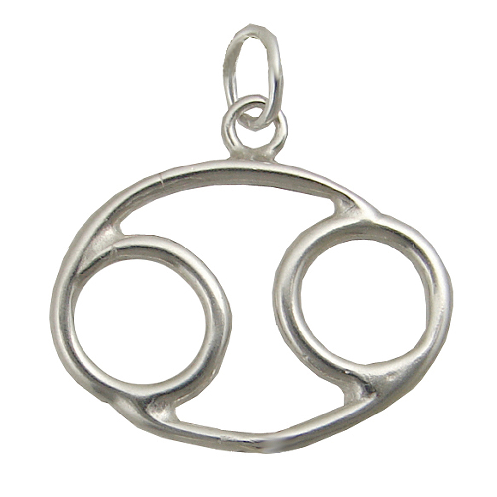 Sterling Silver Zodiac Symbol Cancer Charm