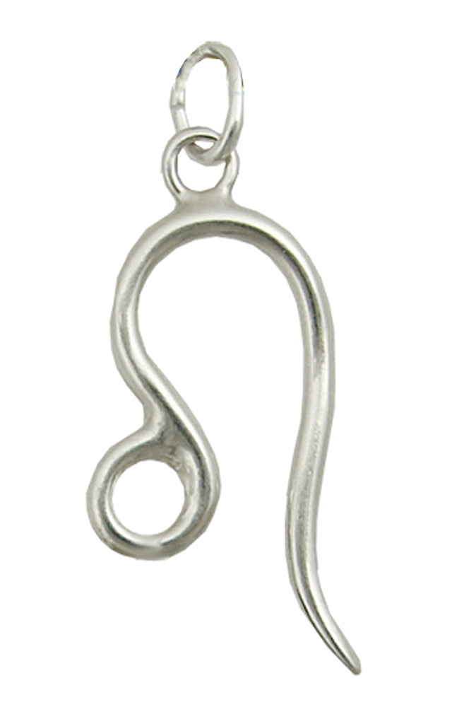 Sterling Silver Zodiac Symbol Leo Charm