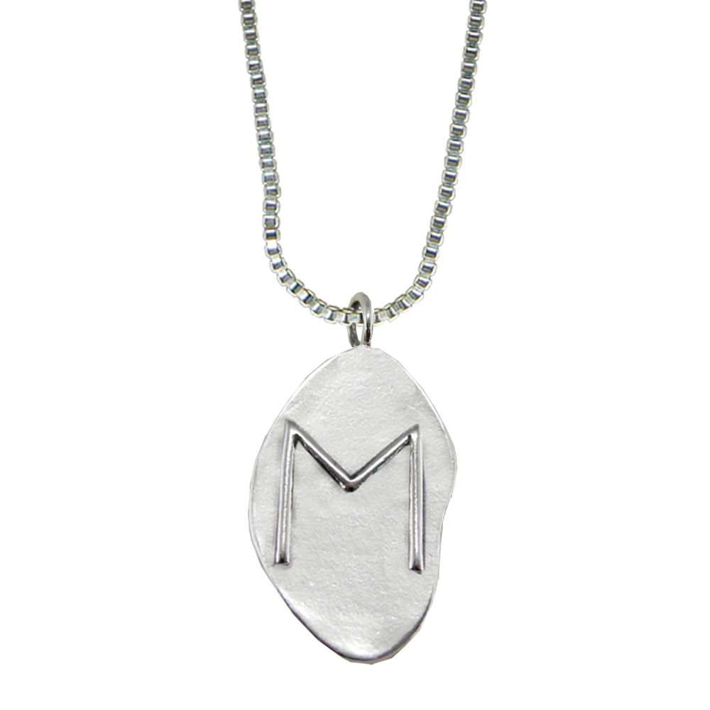 Sterling Silver Runic Symbol Pendant for Bold Ventures