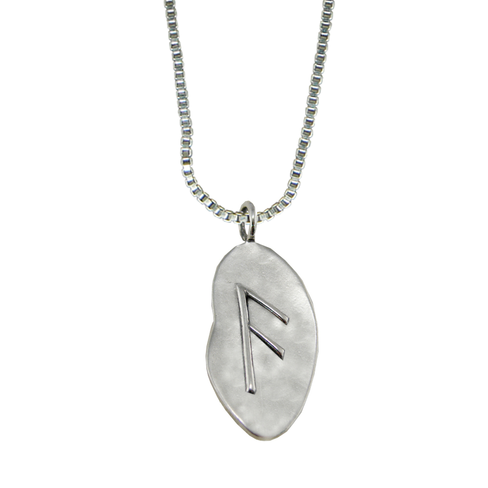 Sterling Silver Runic Symbol Pendant for Communication